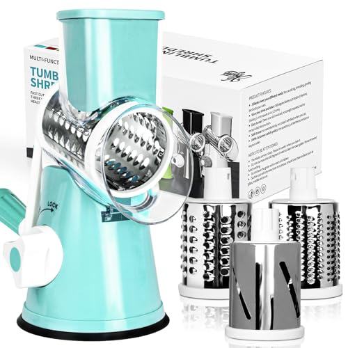 X Home Rotary Cheese Grater for Kitchen, Shredder...
