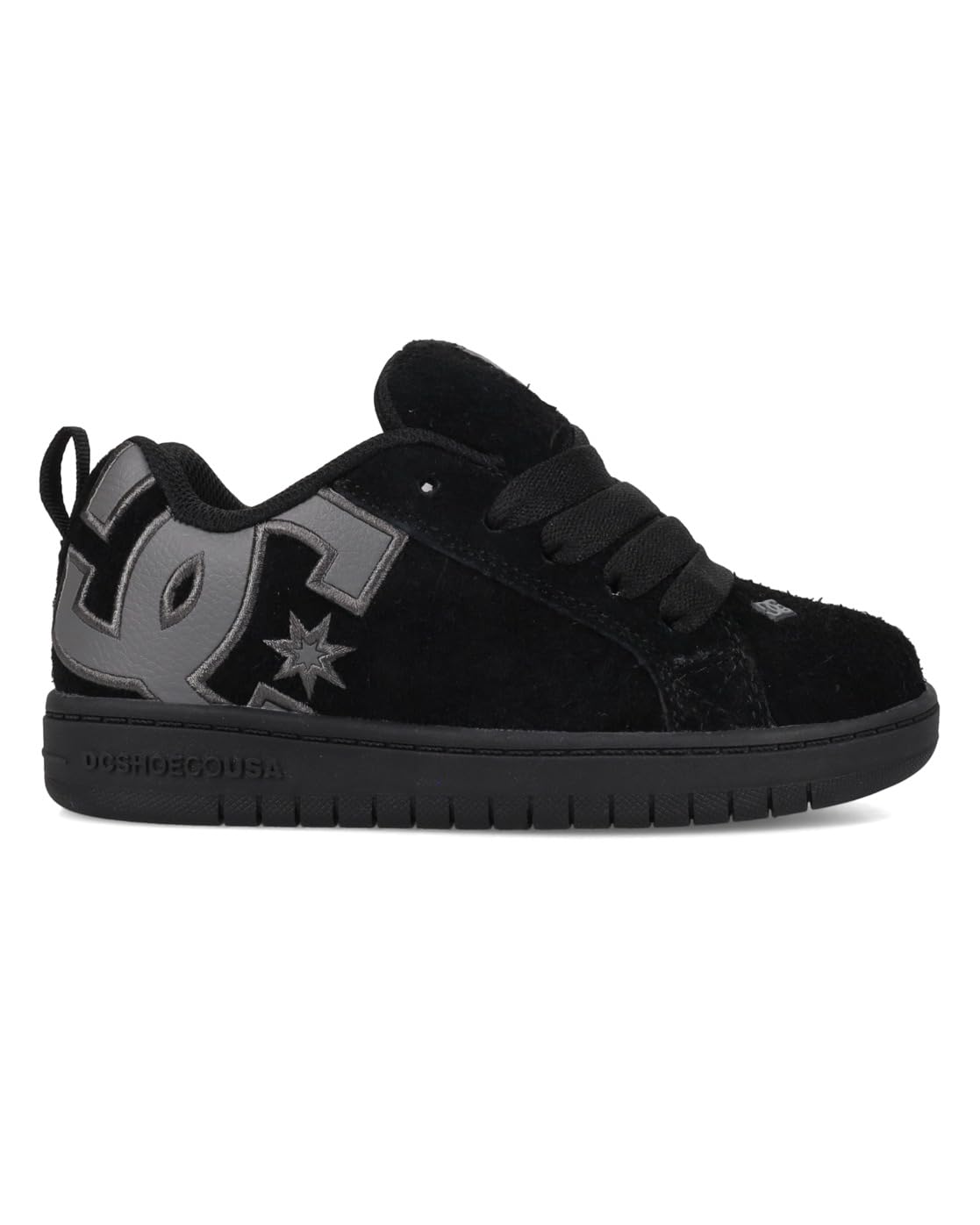Sneaker DC SHOES "Court Graffik Se", Kinder, Gr. 11(28), schwarz, schwarz, grau, 87, 6% Leder, 12% Synthetik, 0, 4% Polyester, Schuhe