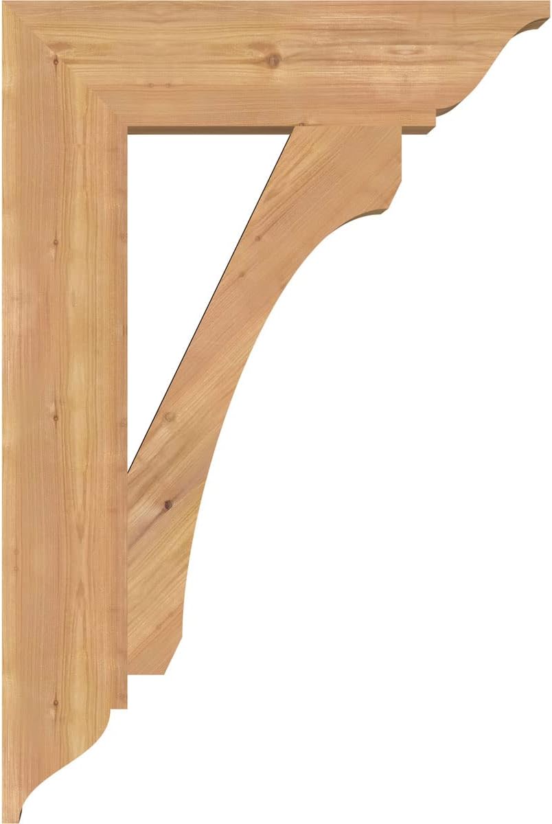 5 1/2"W x 24"D x 36"H Legacy Traditional Smooth Bracket, Western Red Cedar