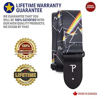 Perri’s Leathers | Pink Floyd Guitar Strap-Polyester | 2” Wide, Adjustable 39” to 58” (LPCP-8090) rose - Les Beatles, Paul McCartney, John Lennon, RIngo Starr, George Harrison Perri's Leathers | Pink Floyd Guitar Strap-Polyester | 2” Wide, Adjustable 39” to 58” (LPCP-8090) rose – Image 3