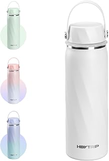 HEYTRIP Vacuum Insulated Breastmilk Cooler Bottle, 20oz Stainless Steel Portable Breastmilk Chiller, Reusable Storage Container Keeps Milk Fresh for 36+ Hours, TSA Approved, Snow White