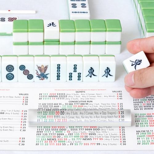 Pack 2 Regla Lupa con Línea Guía para Mahjong miniatura 2