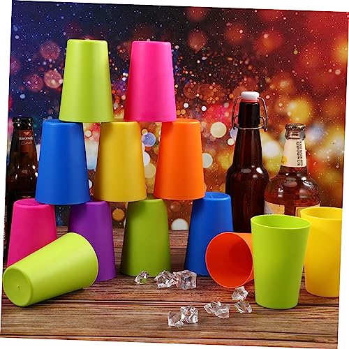 LABRIMP 24 Peças De Copo De Plástico Para Crianças Copos Coloridos Para Beber Copos De Plástico Copo