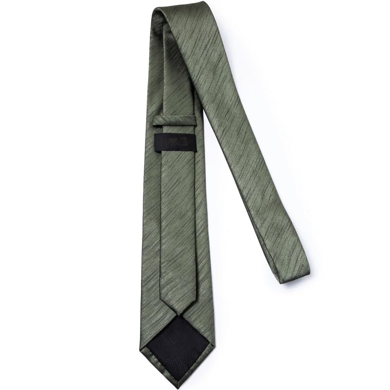 Set de corbata de seda para hombre NSUQOA miniatura 6