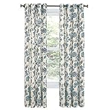Renaissance Home Fashion Colette Printed Grommet Panel, 52' x 84', Denim