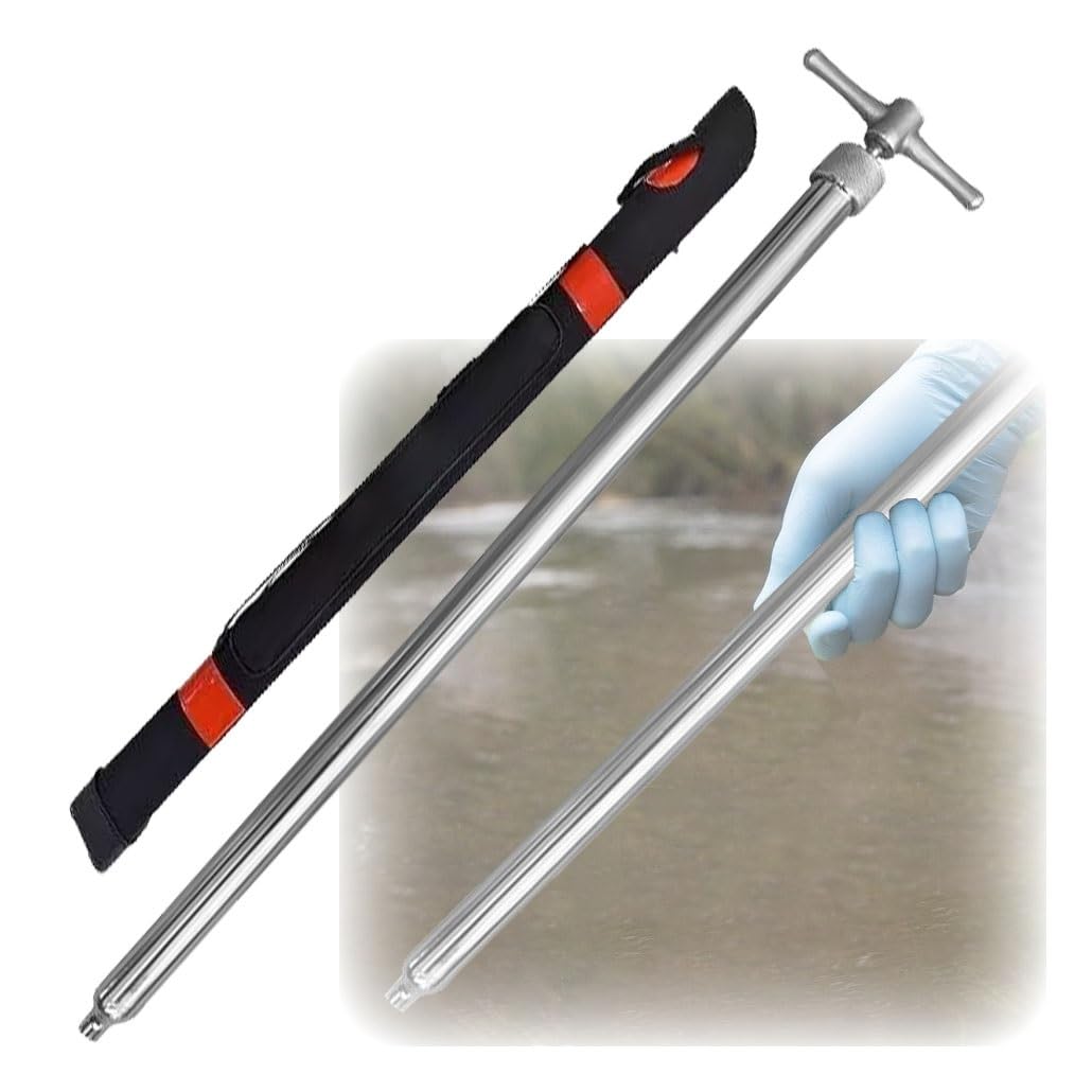 Muestreador de bidones, 0,5/0,7/1/1,5 m, acero inoxidable 304. Sonda extraíble para la toma de muestras de líquidos. Diseñada para extraer muestras bidones(0.7m/2.3'-250ml)