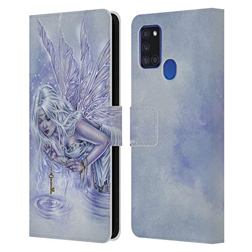 Étui portefeuille en cuir Samsung A21s Head Case Designs