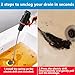 Tradetop Drain Snake, Spring Drain Clog Remover with Electric Drill Connector, Durable Metal Hair Snake Tool Drain Opener for Sewer Kitchen Sink Bathroom Clogged Unblocker,1 Pcs 118.1 Inch 9.8 FT