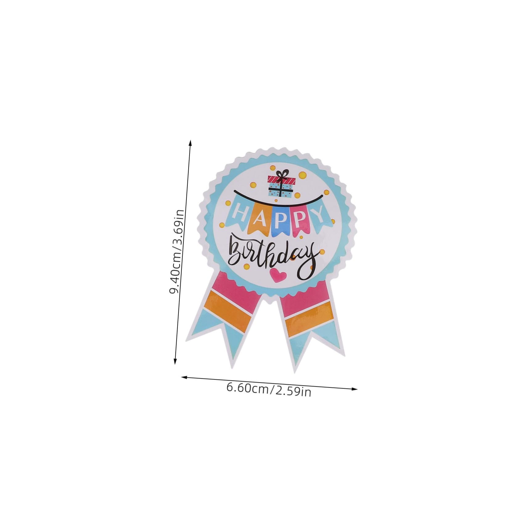 SHINEOFI 5rotoli Etichette Adesive Per Compleanno Adesivi Decorativi Cartoon Per Buste e Adesivi Autoadesivi Per Festeggiare e