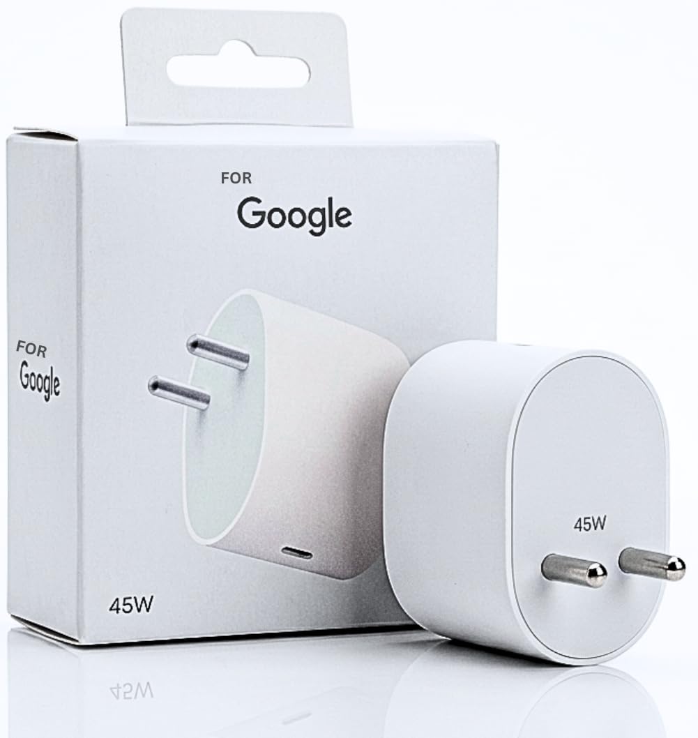 HANYCONY® 45w USB-C Fast Charger for Google Pixel 10/10 Pro/9/9 Pro/9a/8/8a/7/7a/6/6a/5/5a | PD Type-C wall Adapter | PPS Rapid Power Adapter | Original Charging Speed |-image-14