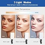 Selfie Light, Phone Light with Front & Back Clip, 60 LED Portable Light with 3 Modes, 5000mAh Rechargeable Video Light for Phone, iPhone, IPad, Laptop, TikTok, Makeup, Live Stream, Vlog - Image 3