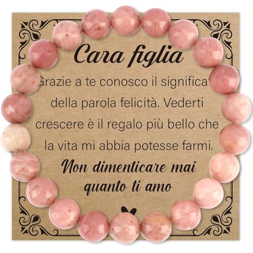 FAJUXIS Regalo Figlia Regalo Natale Figlia Bracciale Mamma e Figlia Regalo per Figlia Regali Compleanno Figlia Regali Figlia Regalo Ragazza Regali per Figlia Regalo Bambino Regalo per Figlia Femmina