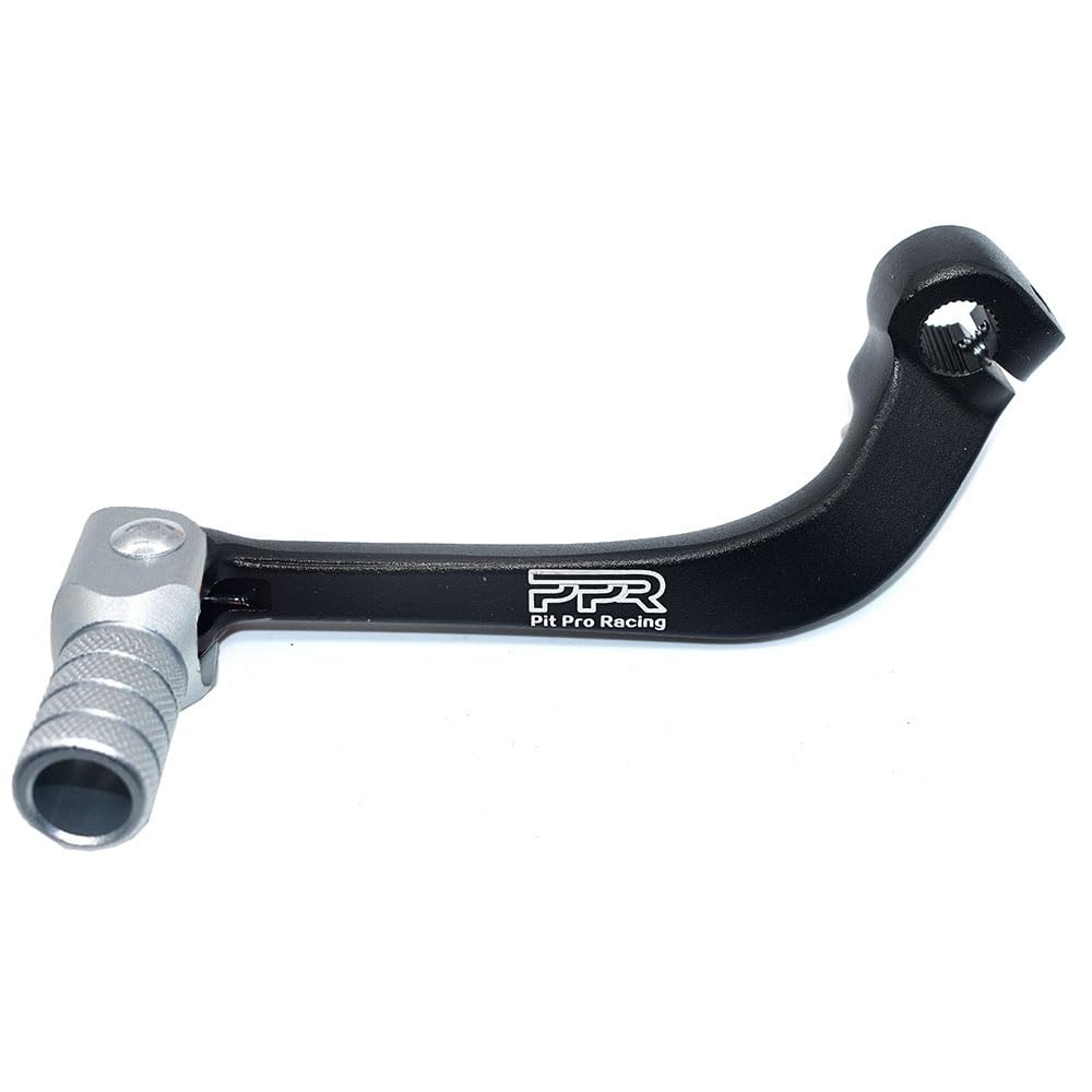Gear Shift Lever, CNC Rod Alloy Aluminium Gear Shifter Lever Fits for Motorcycle BSE CRF 110 Apollo TTR 125 Motorcycle 50cc 110cc 250cc Dirt Pit Bike (Black-Silver)