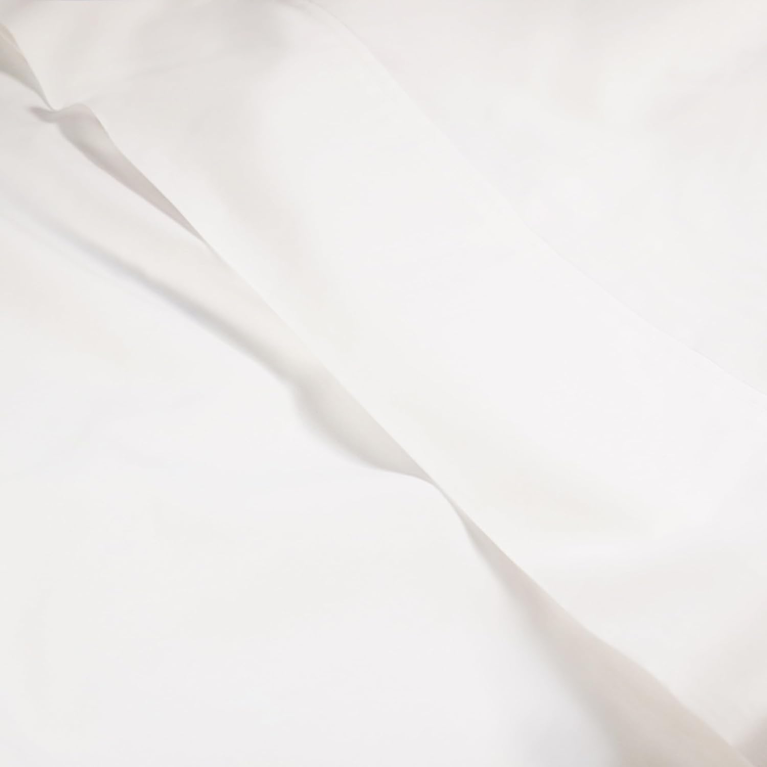 Superior 300 Thread Count Cotton Percale Sheet Set, Silky-Soft Cooling Sheets, Bedding Basics, Crisp & Breathable Sheets, 1 Elastic Deep Pocket Fitted Sheet, 1 Flat Sheet, 1 Pillowcase, Twin XL, White - Image 4