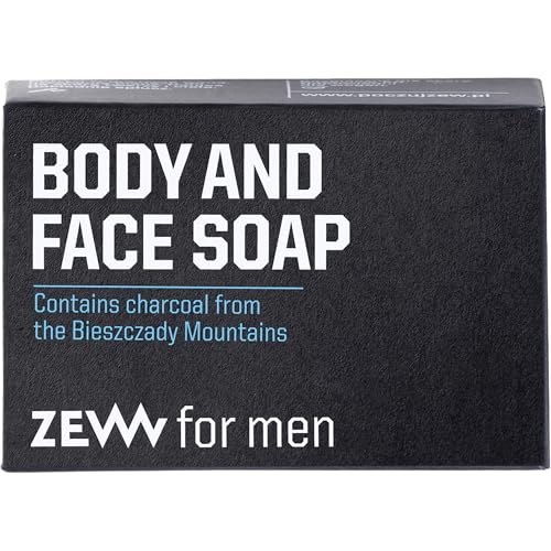 ZEW for men Body and Face Soap Naturseife für Körper und Gesicht 85ml | Gesichtsreinigung für Männer | natürliche Gesichtsseife | für alle Hauttypen