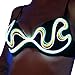 Electric Styles - Black Push Up Bra with Electroluminescent Wire, Neon Light- Up Bra - Too Sexy - 32B