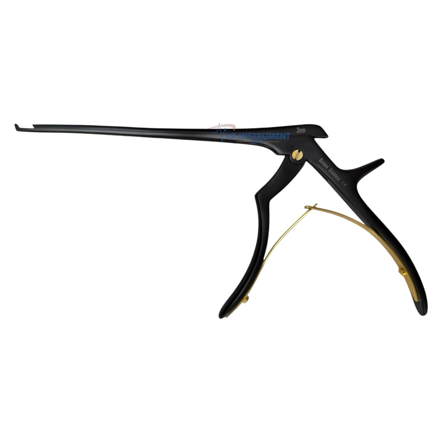 Kerrison 7" Rotary Shaft UP-BITE 45 Degree (BITE 2MM) Black & Gold