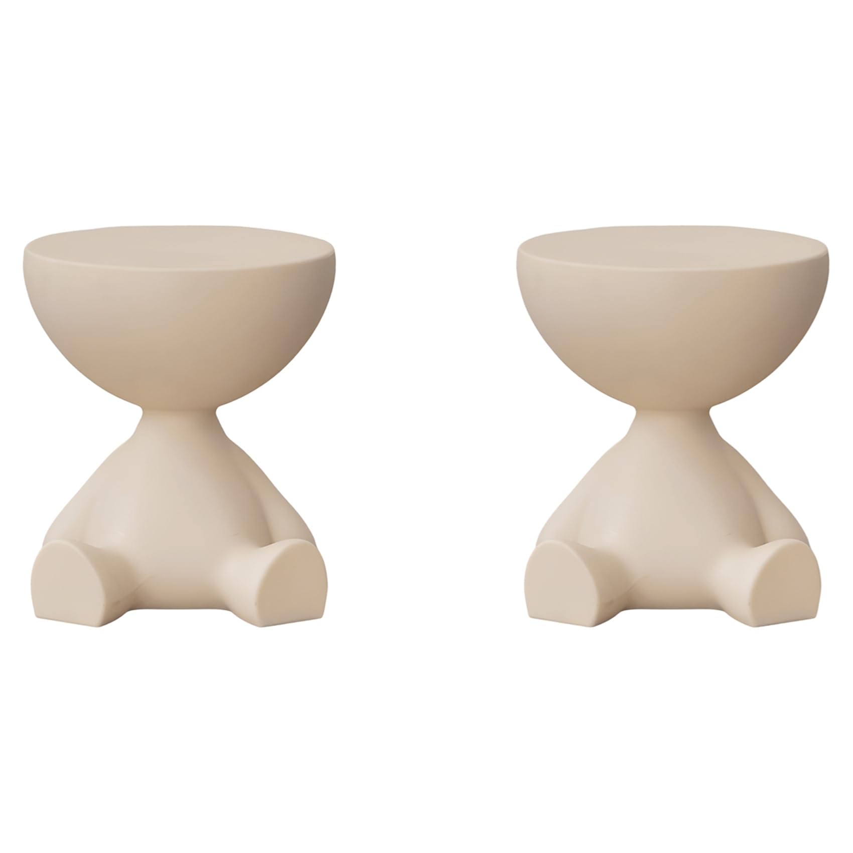 Table de chevet crème lot de 2 bout de canapé mobile