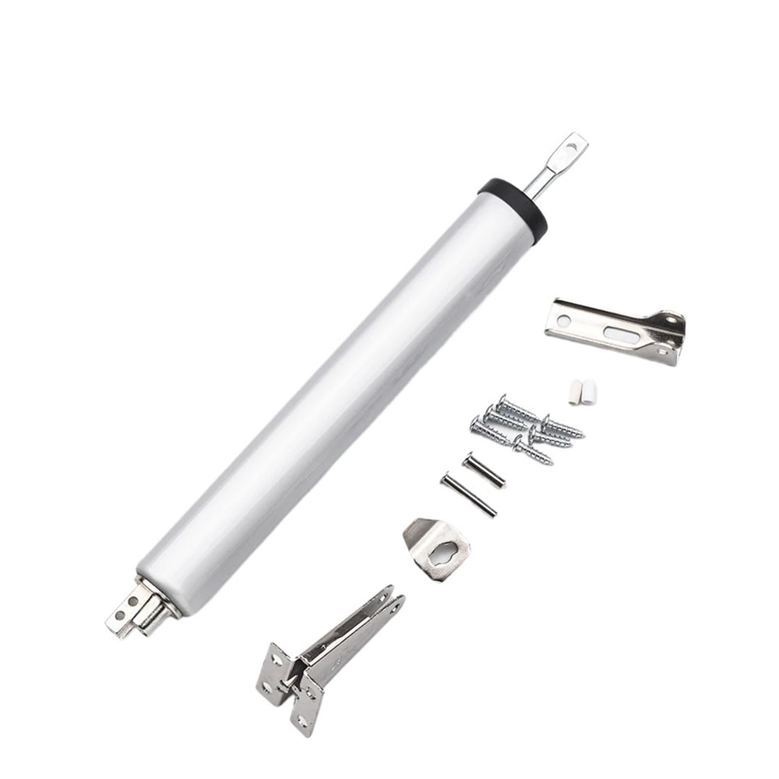2 pz Pneumatico Chiudiporta Soft Close Porta Automatica Chiudi Arresto Hardware Molla A Gas Posizione di 100 Gradi 35 KG Per Porte(White)