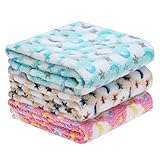 EXPAWLORER 3 Pack Pet Blanket - Super Soft Premium Fleece Small Dog Blanket for Puppy Cat Kitten with Cute Moon and Star Patterns, Pet Throw Blanket, New Puppy Supplies