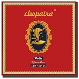 Cleopatra Nylon Handmade Violin Strings: Bonus E & A, Synthetic Core, Medium Gauge, Ball End, 4/4.