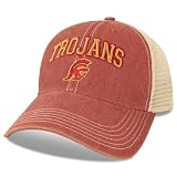 Legacy NCAA Officially Licensed Baseball Hat, USC Trojans, Lightweight Cap for Men & Women, Old Favorite Trucker Adjustable (OFA), Cardinal Trucker, One Size Fits Most, Snapback Closure