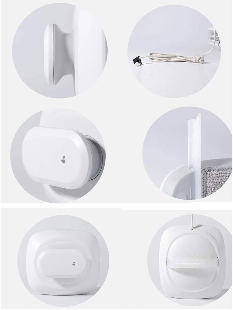 Glass Cleaner Artifact Household Double-Sided Wiping Washing Windows Artifact Hollow Strong Magnetic Cleaning Glass(D)