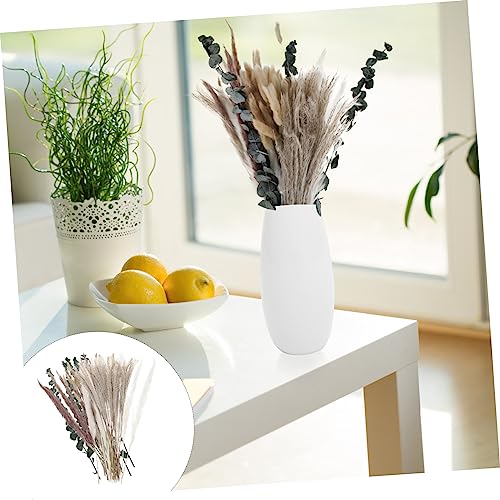 Alipis 4 Caixas Vaso De Vaso Boho Preservado Grama De Junco Alto Arbusto De Plantas Falsas Decoração