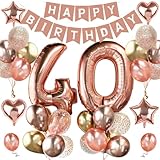 ✨ 【Decoración 40 Cumpleaños】: Perfecto para decoraciones de cumpleaños 40, estos elementos de decoración elegantes, duraderos y llamativos pueden usarse fácilmente para otras decoraciones de cumpleaños y eventos de celebración de cumpleaños. Las decoracion 30 cumpleaños traerán estilo y felicidad a tu fiesta de cumpleaños, agregando el toque perfecto para tu celebración.