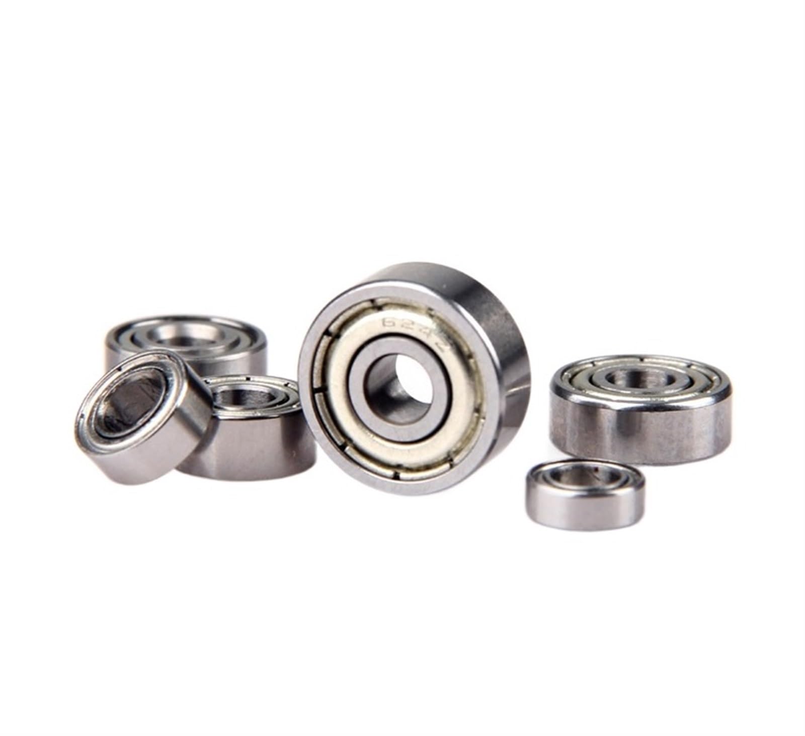 VSPPJYFG Bimetal Seal Shield Micro deep Groove Bearing 10PCS 635ZZ 5x19x6mm Flange Ball Bearing 3D Printers Parts Deep Groove Flanged Bearing