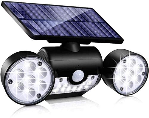 Ambaret Solar Lights Outdoor, 30 LED Motion Sensor Light Waterproof Solar Motion Lights Outdoor Spotlights Security Night Lights 360° Rotatable Wall Light for Yard Stairway Security Lighting (1 Pack)