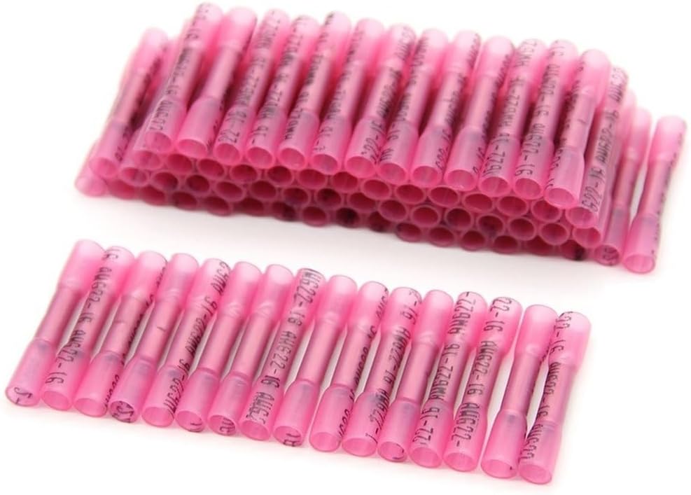 250PCS Heat Shrink Butt Wire Connector Waterproof Insulated Wire Cable Terminal with HS-40J Pre-Insulated RFor ATChet Plier - (Color: 250x with 1PC HS-40J)