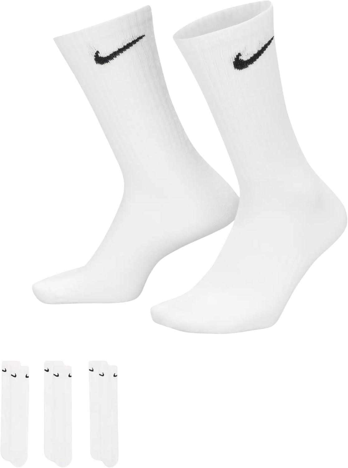 Nike Men's Everyday Plus Lightweight Training Crew Socks (3 Pack) - Image 4