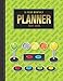 5-Year Monthly Planner: Arcade Game Controller Art on Lime Green Black / Dated 8.5x11 Calendar Book With Whole Month on Two Pages / Organizer Has Note ... / 2021 2022 2023 2024 2025 - 60 Month Total