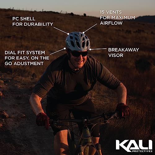 Kali Protectives Chakra Solo Half Size Cycling Helmet, Solid Thunder, S/M #TOP1