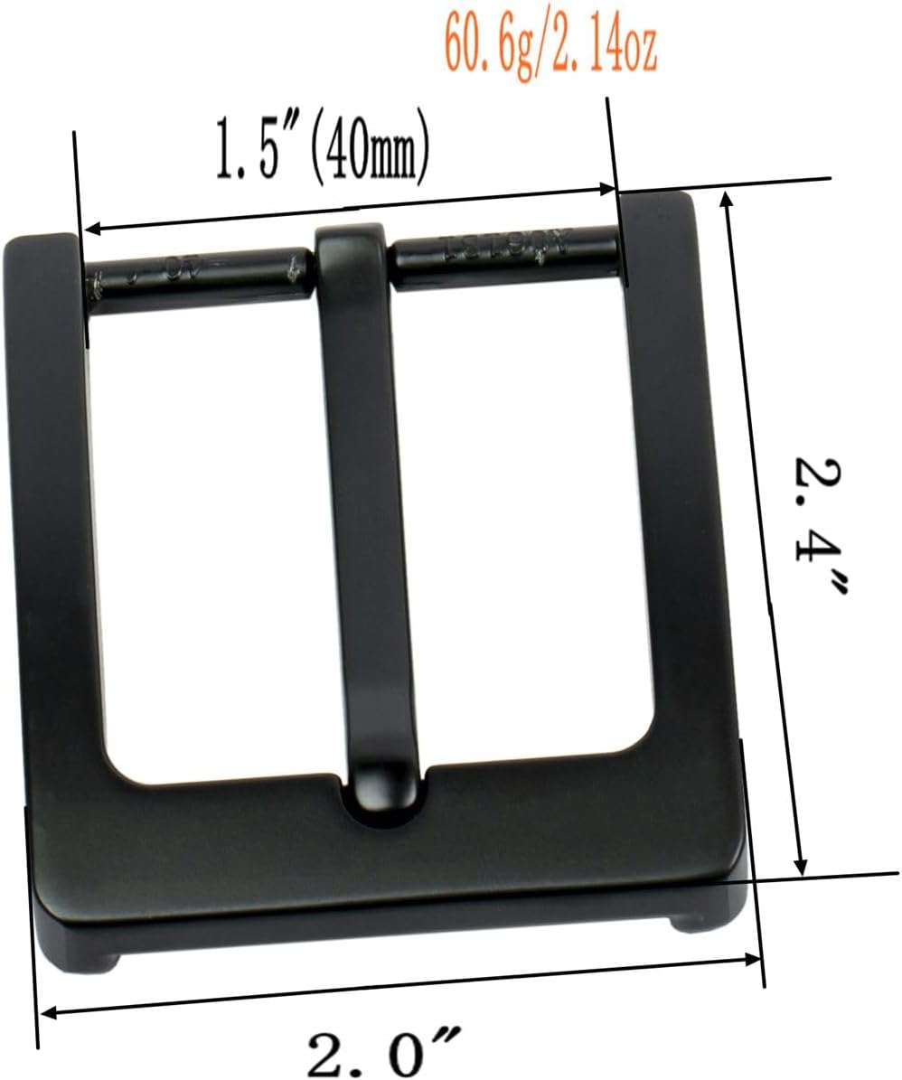 1.5"(38mm-40mm) Belt Buckle Men's Replacement Single Prong Buckle Heavy Duty Belt Accessories - Image 3