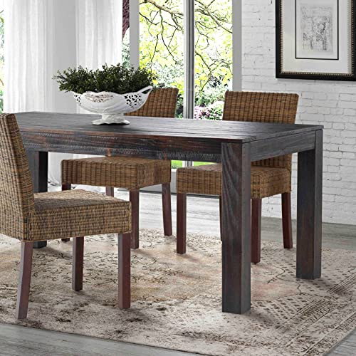 Montauk Solid Wood 63" Dining Table, Barnwood #TOP29