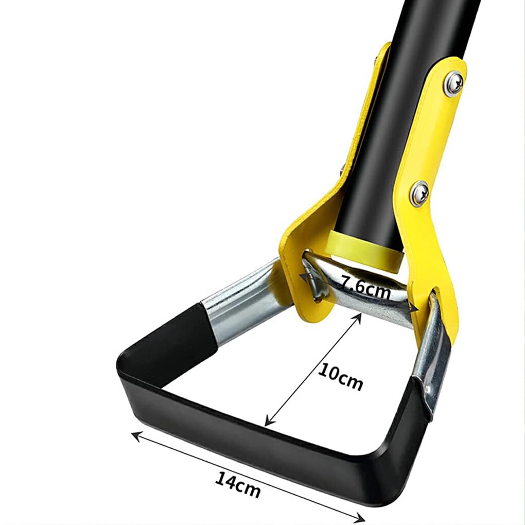 Gartenharke mit Push Pull Aktion, vielseitige Hacke für einfache Grasentfernung, Edelstahl, einfach zu installierende Steigbügelhacke, 6 Abschnitte 2.4 m