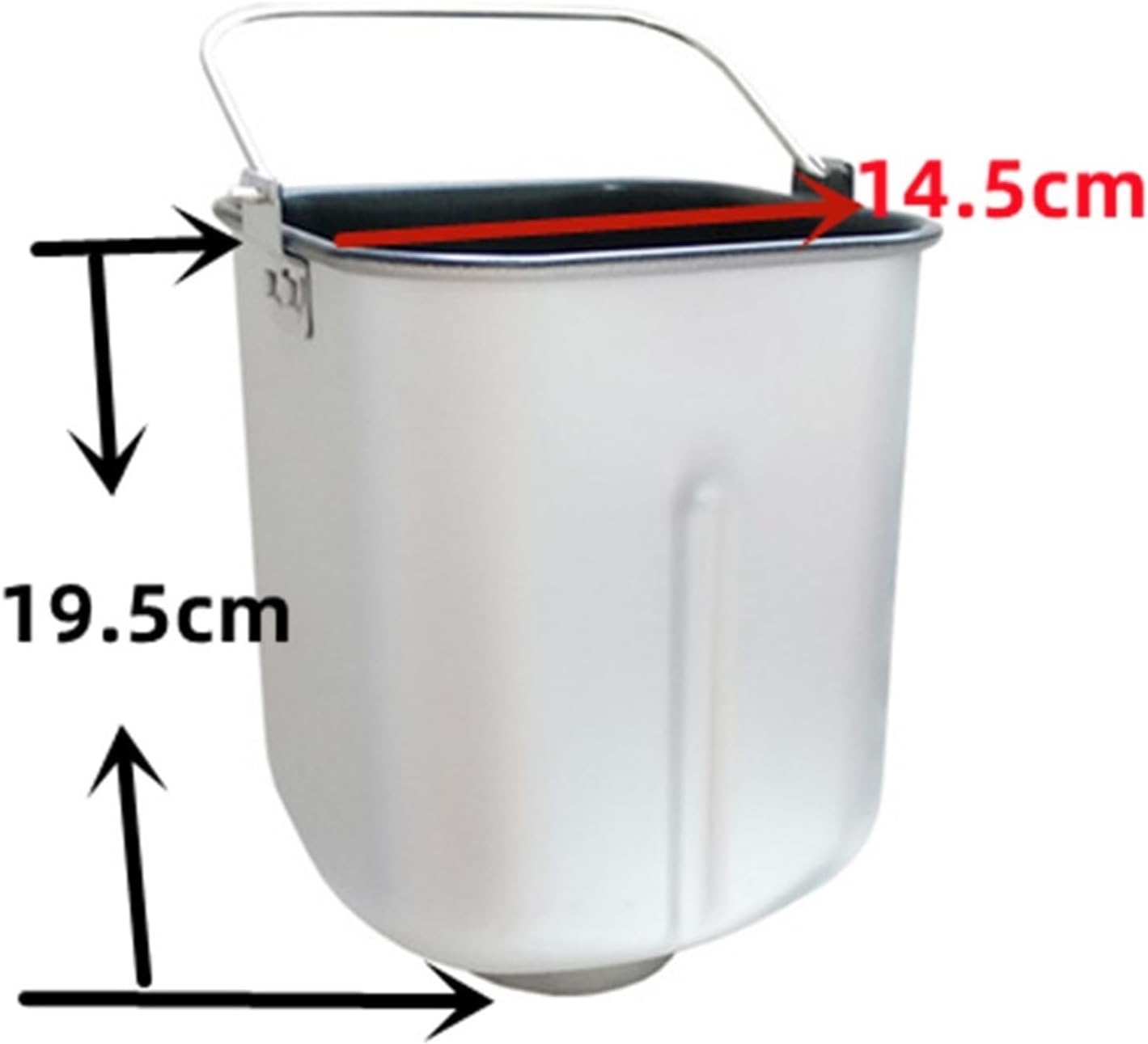 Bread Bucket + Knife, Compatible For Midea Bread Maker Replace Bucket Stirring Paddle