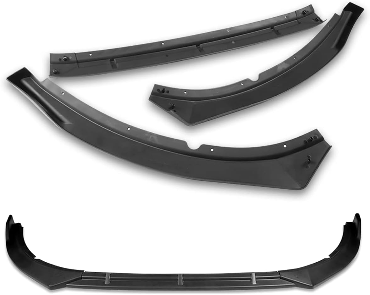 Front Bumper Lip fit for Compatible with 2014-2015 Kia Optima (Do Not Fit Hybrid Model), Front Bumper Lip Spoiler Air Chin Body Kit Splitter Unpainted Matt Black ABS, (STP-Style)