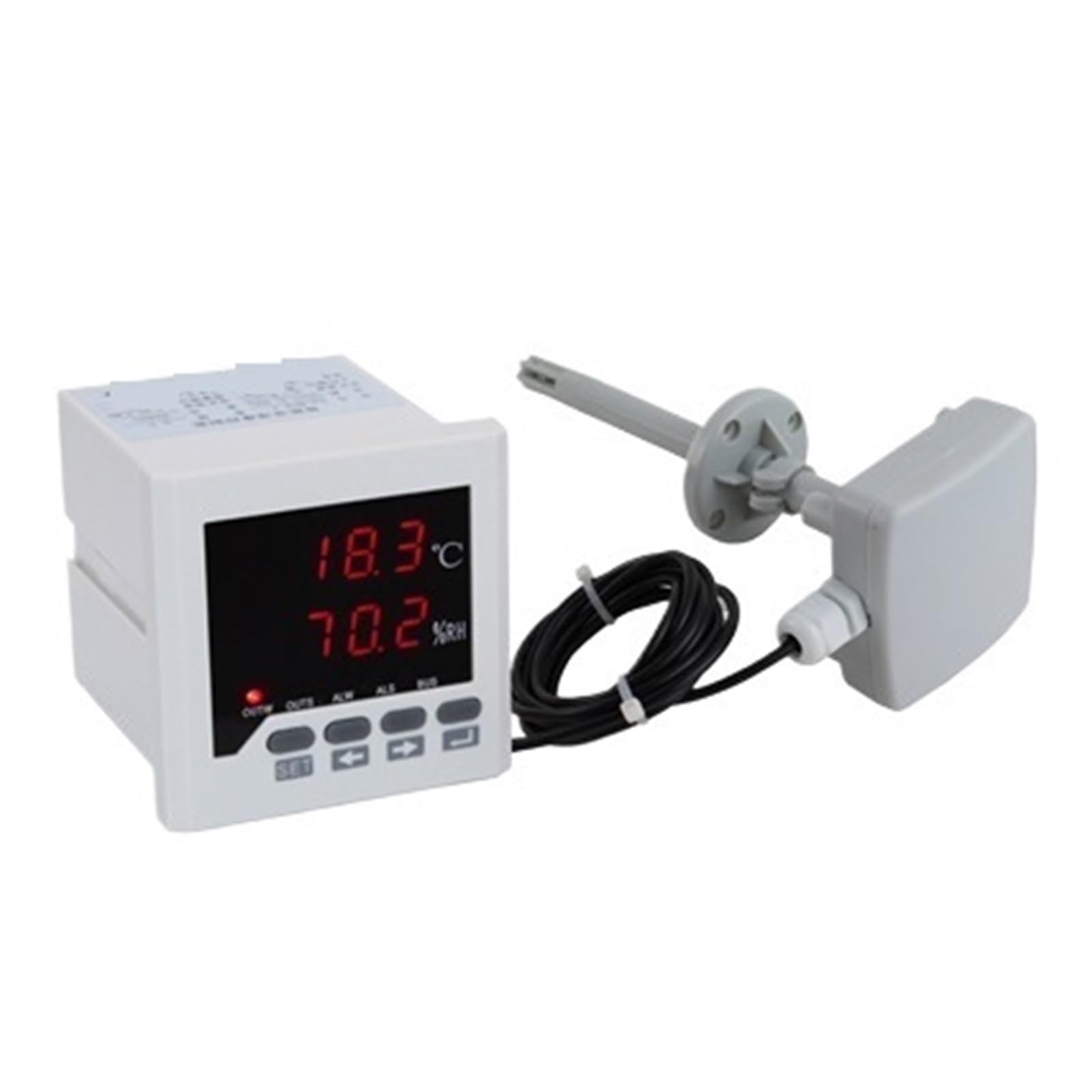0, ~ 99,9% RH, -40 120 stopni Celsjusza Inteligentny cyfrowy regulator temperatury i wilgotności z czujnikiem termostatu higrometru(With duct sensor)