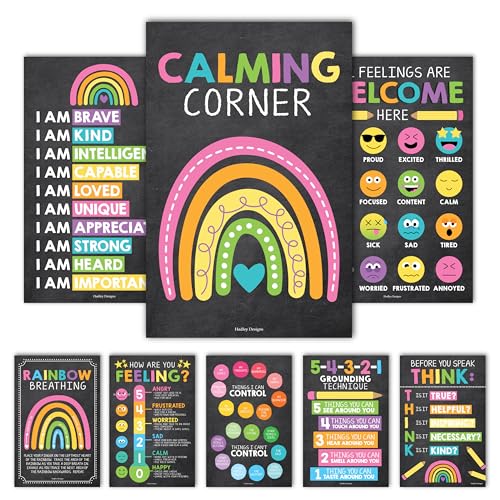 Hadley Designs 8 Calming Corner Posters for Classroom Must Haves