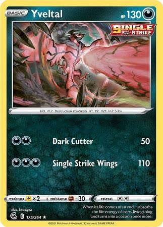 Carte Pokémon Yveltal 175/264 Fusion Strike