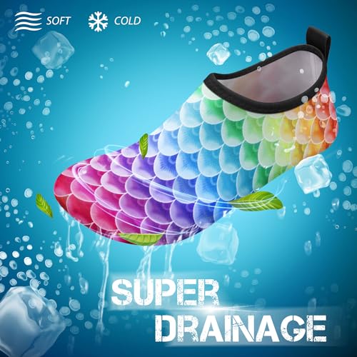 Image of SIMARI Water Shoes for Women Men Swim Aqua Socks Beach Pool Essentials Barefoot Surf River Boat Kayak Sea Yoga Sand Exercise Sport Accessories Breathable Quick-Dry Adult Youth Kid Size SWS001