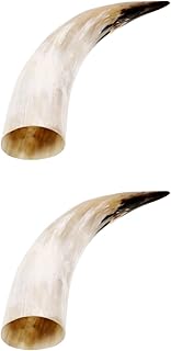 2pcs Cow Horns in Vase Traditional Horn Crafts Home Decor Wall Vases for Flowers Cow Wall-Mounted Bull Wall Decor Arrangement