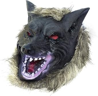 Halloween Horror werewolf costume-Wolf Head Mask and Claws, Scary Masks for Adults,werewolf mask for Party Cosplay