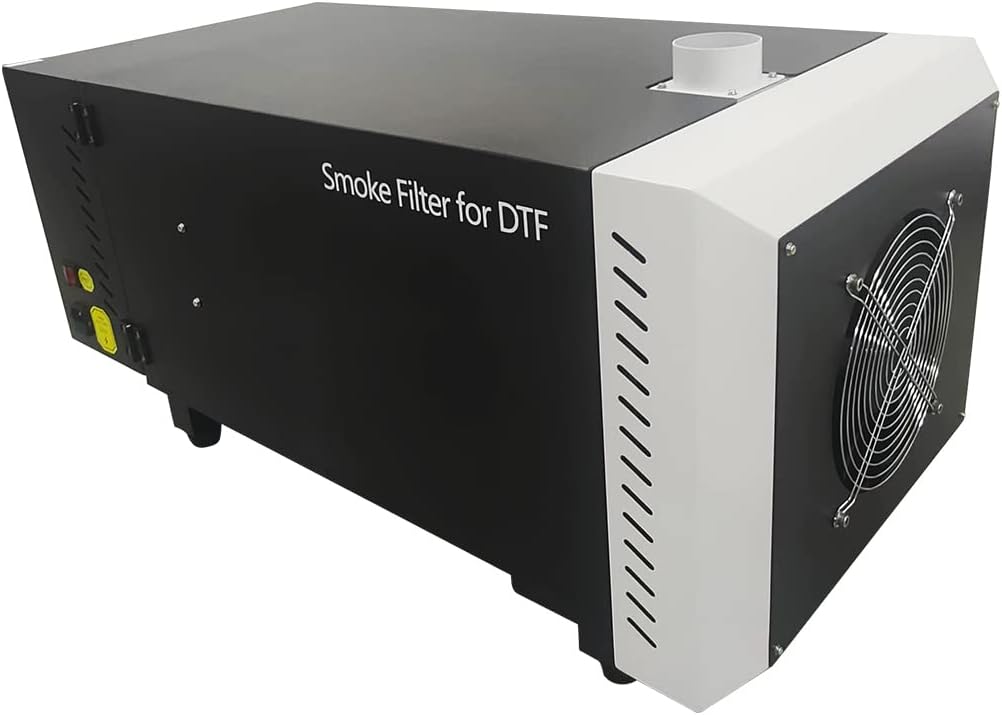 Smoke Filter Electrolytic Universal Fume Extractor Filter and Air Purifier 330m³/h for DTF Powder Shakers and Sublimation Heater