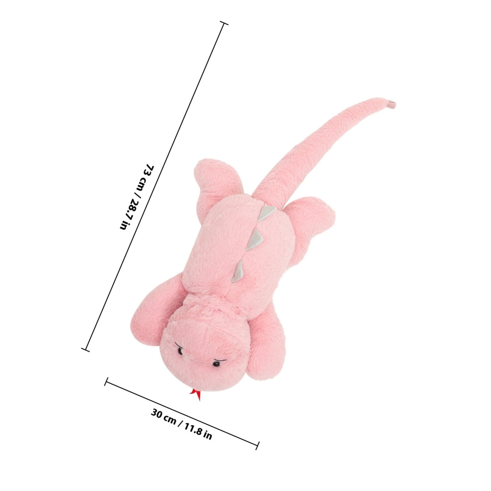 Dinosaurio de Peluche Rosa Flexible, 1 Pieza, Felpa y PP