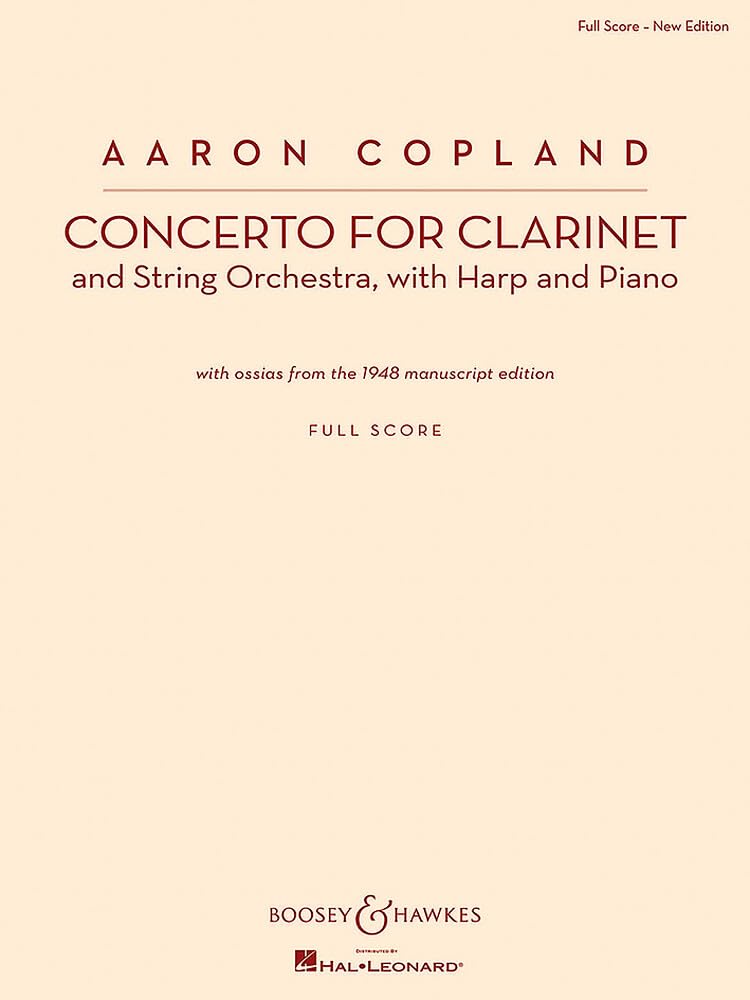Partition concerto pour clarinette conducteur complet manuscrit 1948