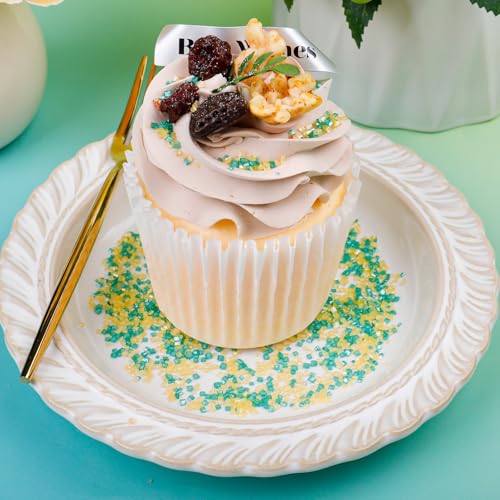 Image of St Patricks Day Sanding Sugar Sprinkles, 4.6 oz Green and Yellow Spring Sprinkles, Edible Sparkling Sugar Crystals for Baking Topping, Cupcakes, Cookies, Ice Cream & Cake Decorating